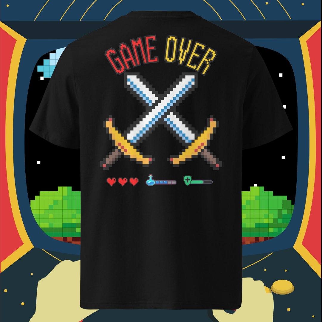 Game Over Unisex organic cotton t-shirt